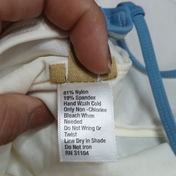 True Craft Swim Color Block Swimsuit - Red, White, and Blue, Padded, Size Xl - Picture 7 of 8